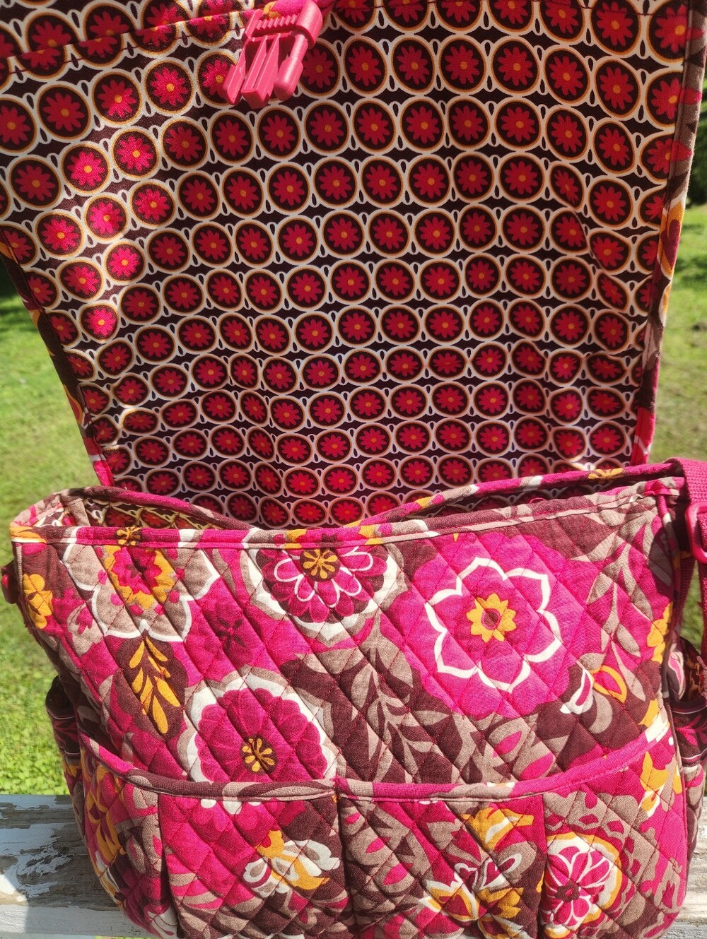 Vera Bradley Carnaby Little Betsey Quilted shoulder bag EUC - Picture 6 of 12